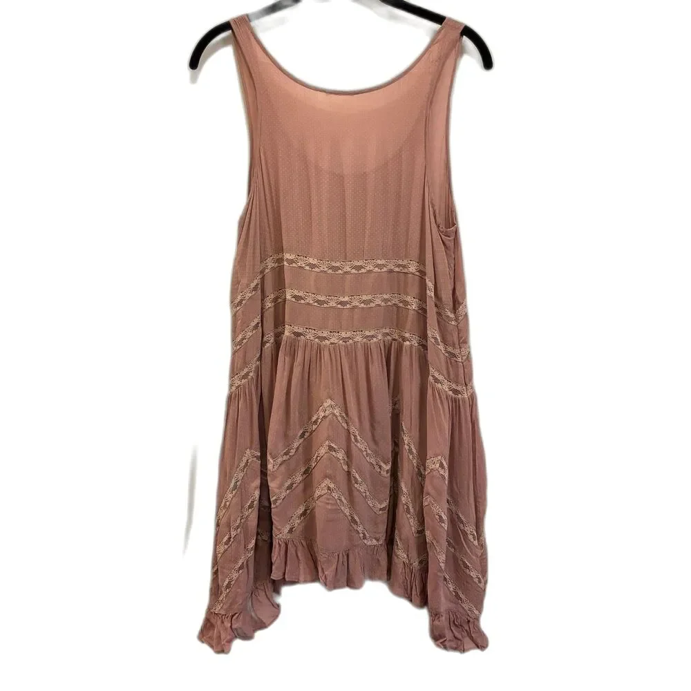 Intimately Free People Pink Y2K Lace Fairy Mini Slip Dress   Women's Size Medium